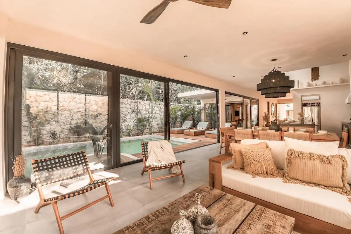 Villa With 2 Pools With Security Guard For 10 Guests Tulum Pueblo Mexico