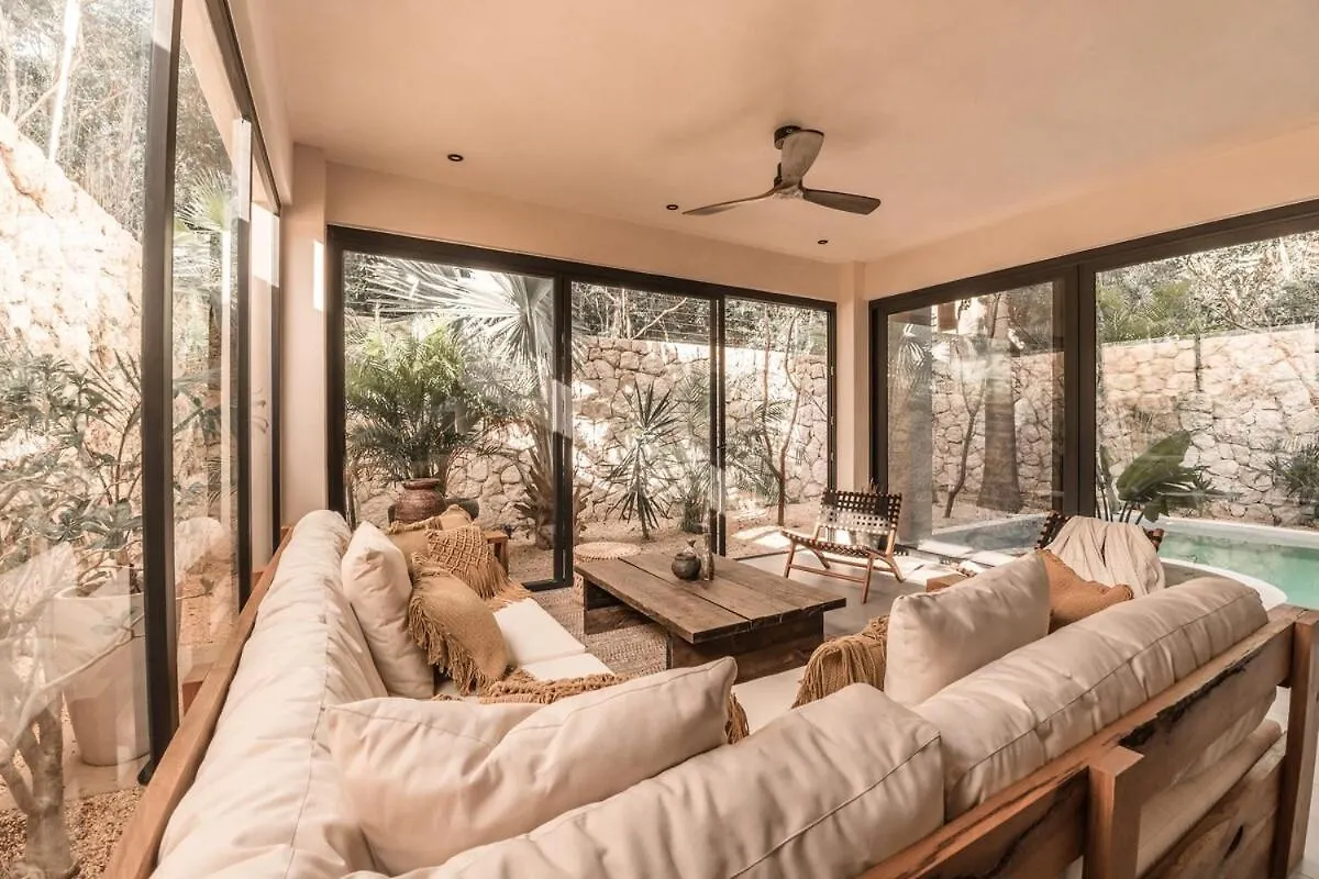 Villa With 2 Pools With Security Guard For 10 Guests Tulum Pueblo